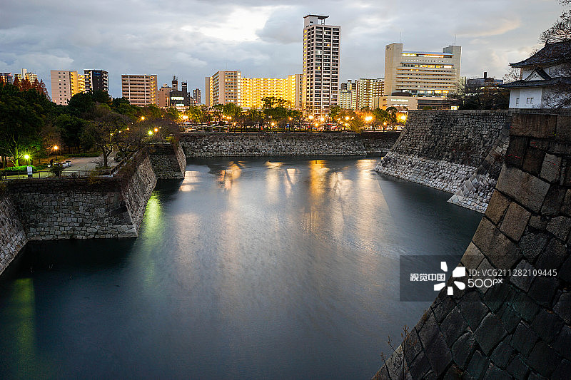 大阪城夜景图片素材