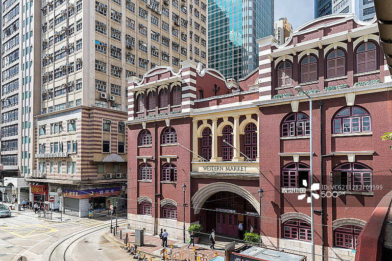 香港上环西区街景图片素材