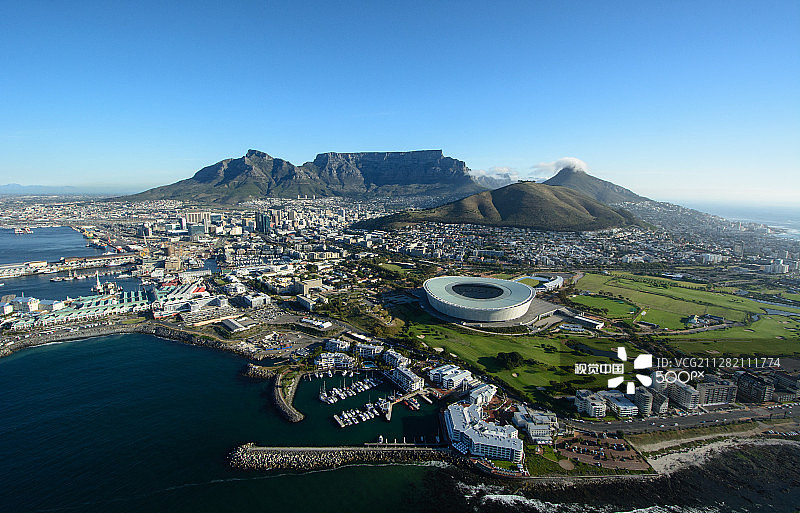 开普敦鸟瞰图图片素材