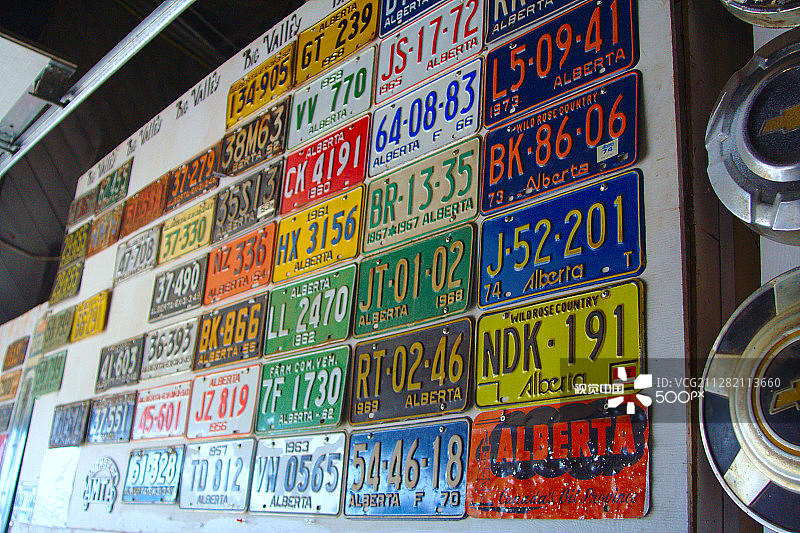 旧车牌图片素材