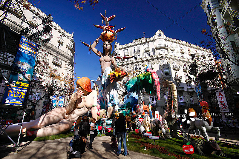 2011年法雅节，西班牙巴伦西亚图片素材