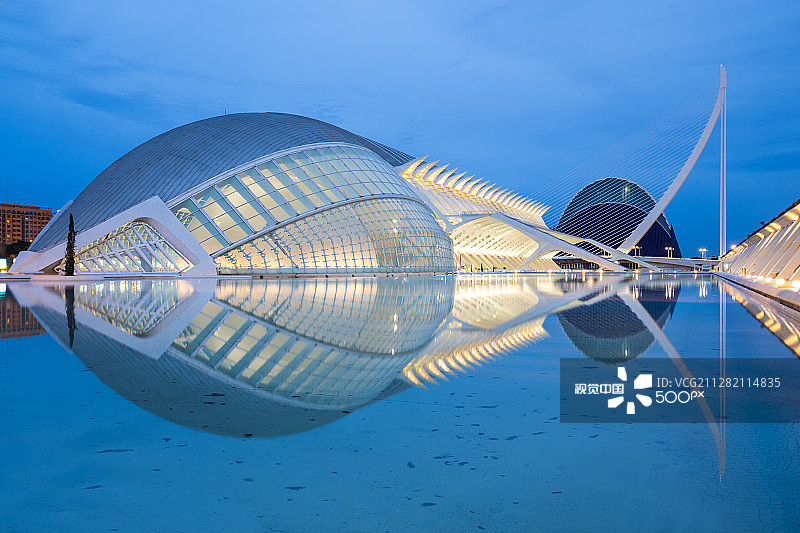 西班牙巴伦西亚艺术科学城图片素材