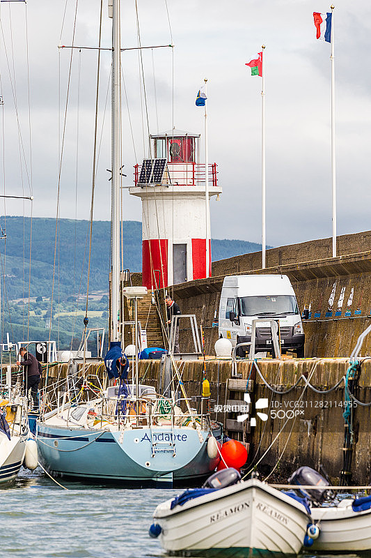 爱尔兰-威克洛-威克洛码头灯塔图片素材
