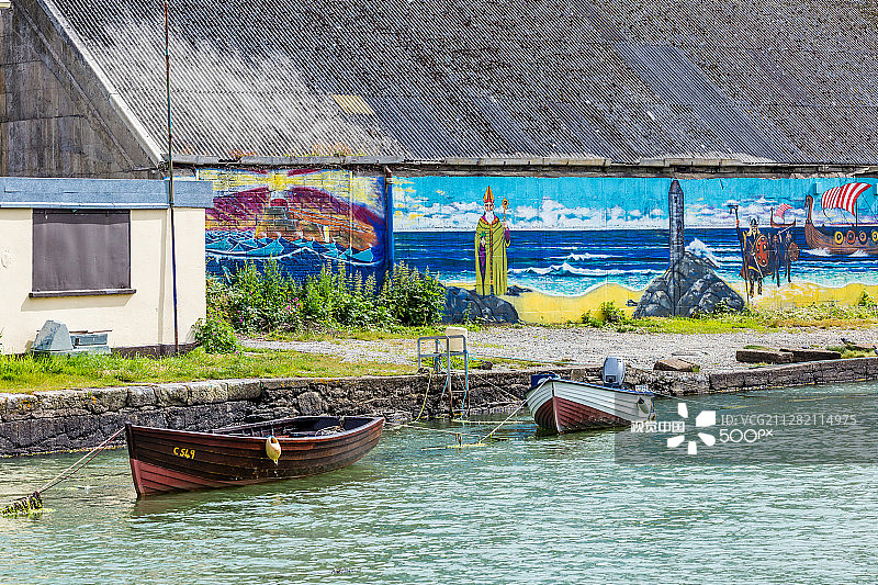 爱尔兰共和国威克洛威克洛港图片素材