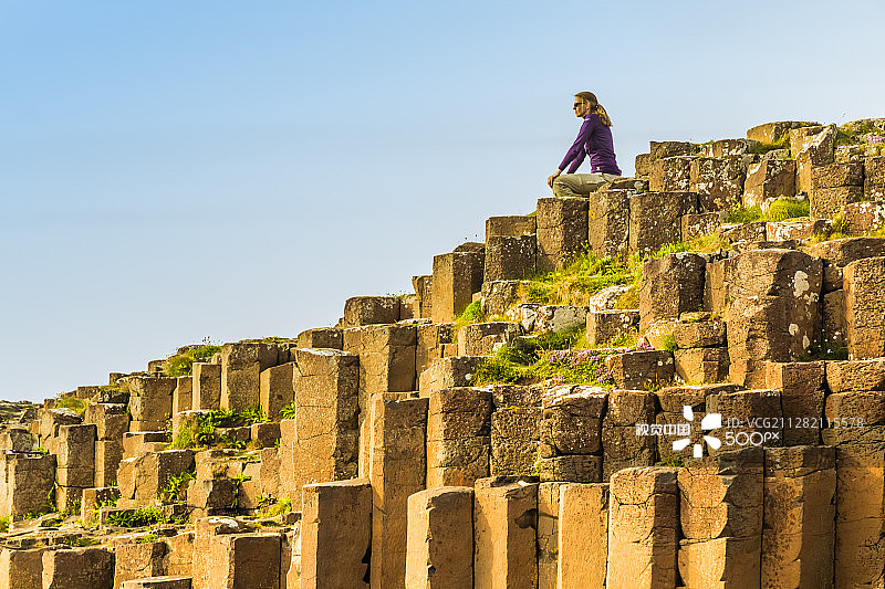 北爱尔兰巨人堤图片素材