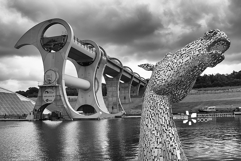 福尔柯克水轮和海尔皮图片素材