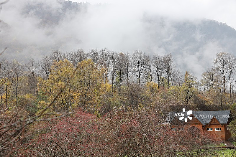 甘肃省两当县，云屏三峡图片素材