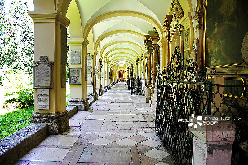 萨尔茨堡历史公墓图片素材