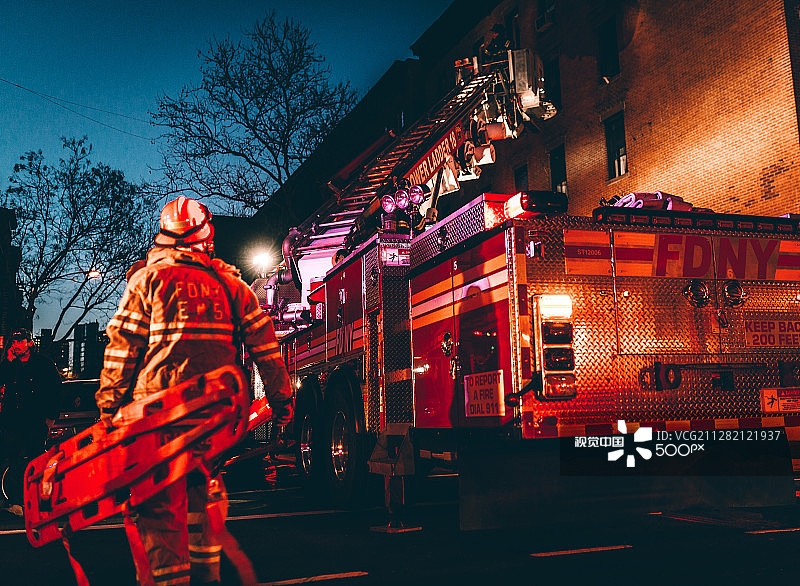 纽约市消防局紧急医疗服务图片素材