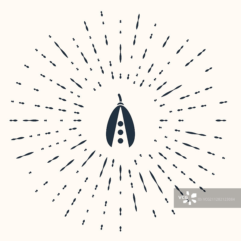 米色背景上的灰色腰豆图标图片素材