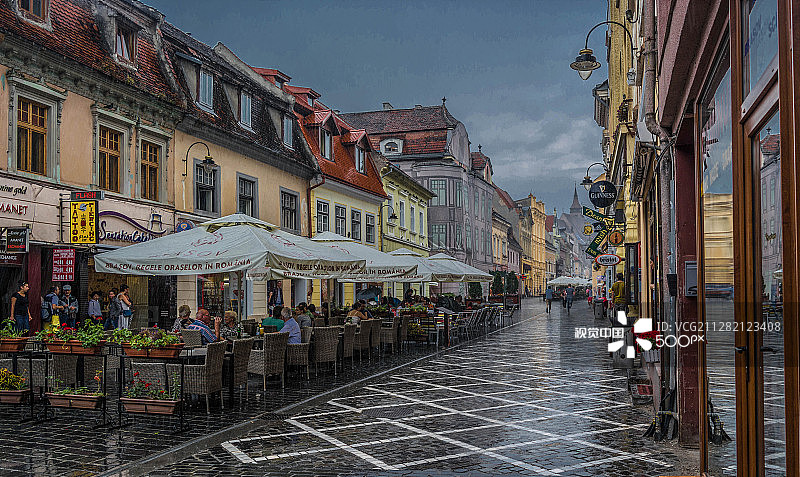 布拉索夫的雨天图片素材