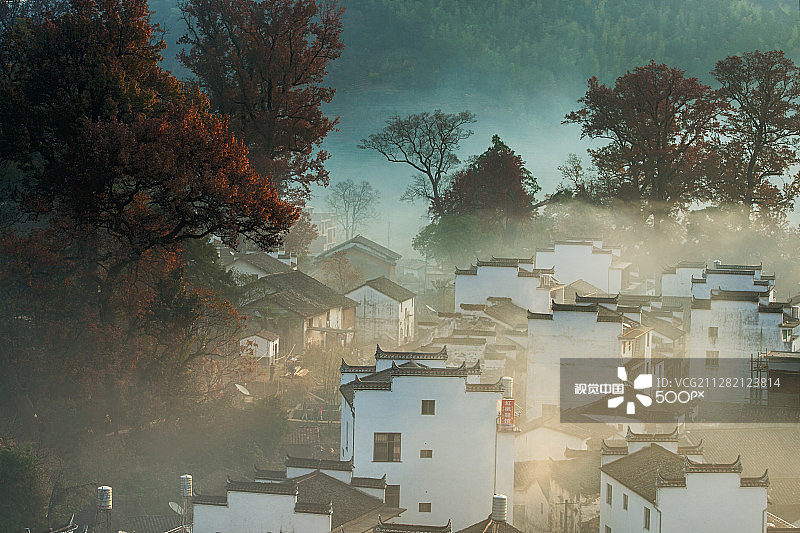 中国村庄图片素材