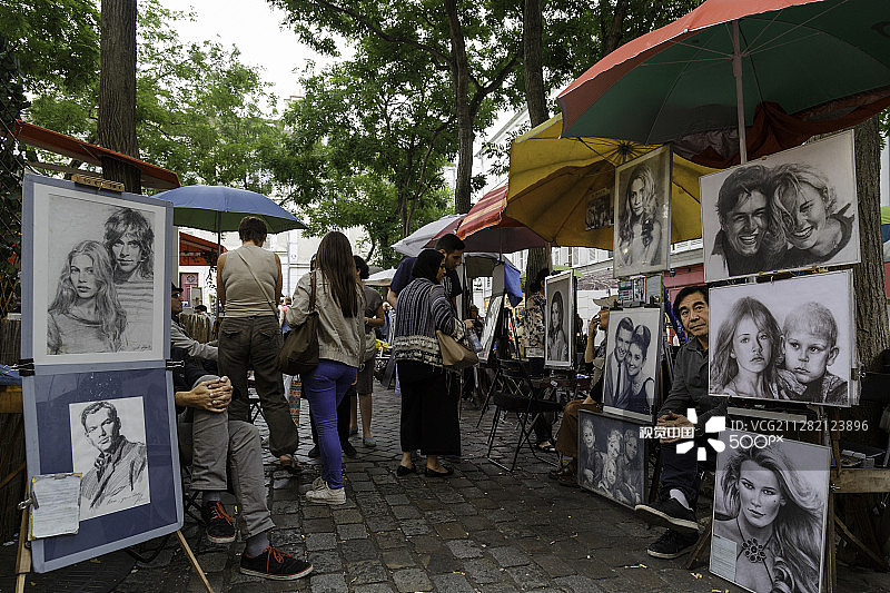 蒙马特，巴黎图片素材