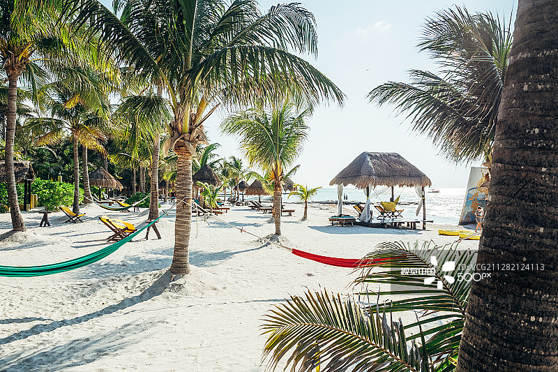 吊床生活图片素材