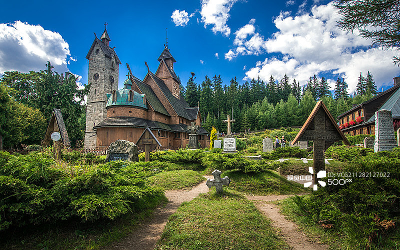 波兰卡尔帕奇王教堂图片素材