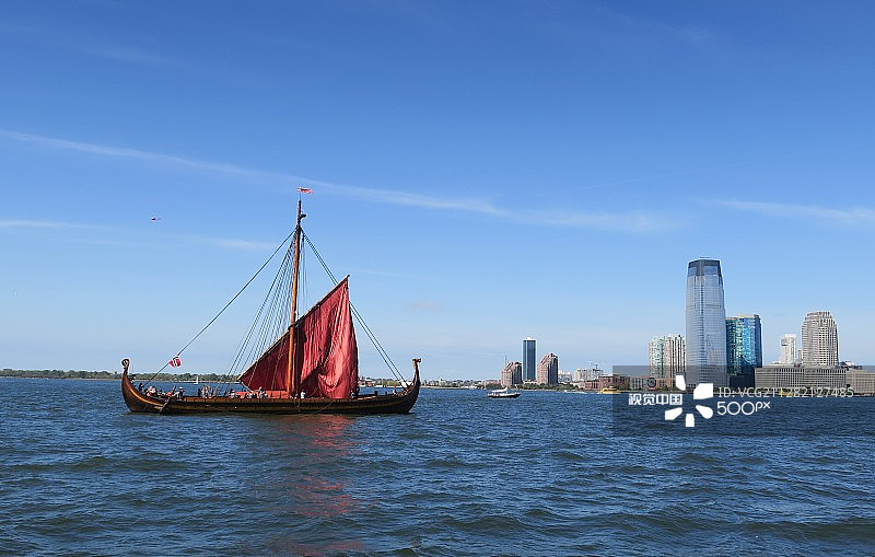 炮台公园的帆船图片素材