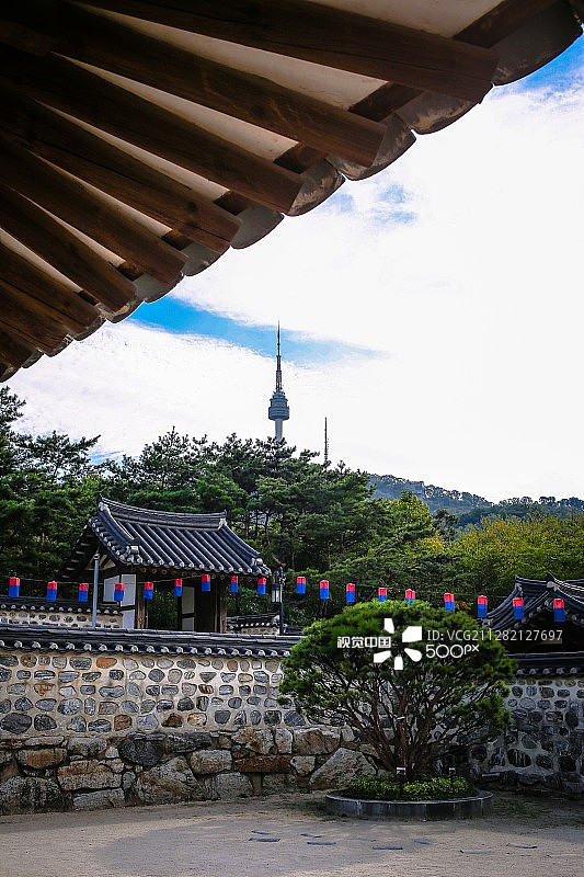 韩式房屋韩屋图片素材