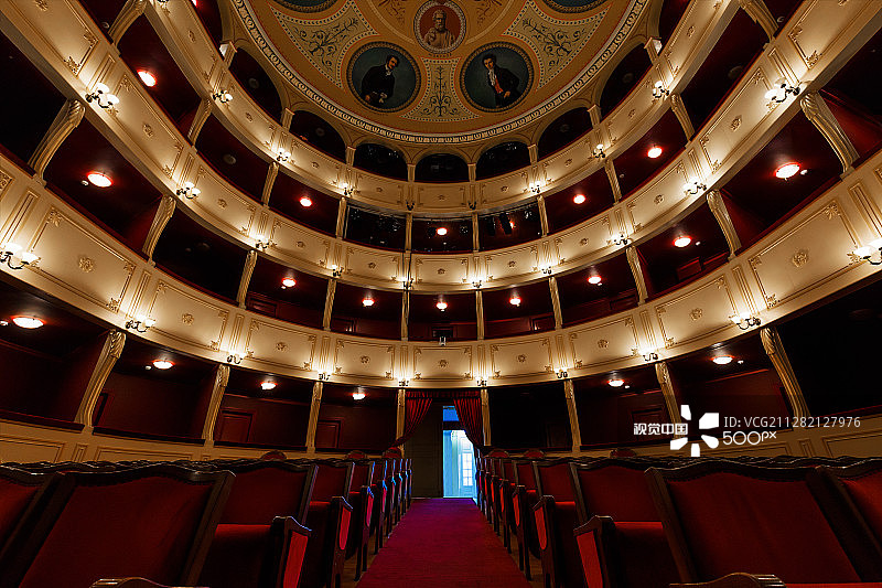 锡罗斯的阿波罗剧院图片素材