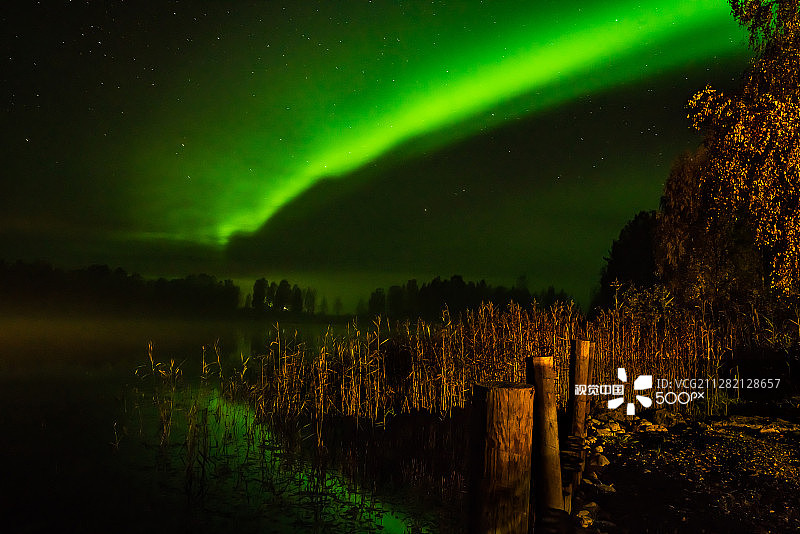 乌尔特瓦特内特极光图片素材