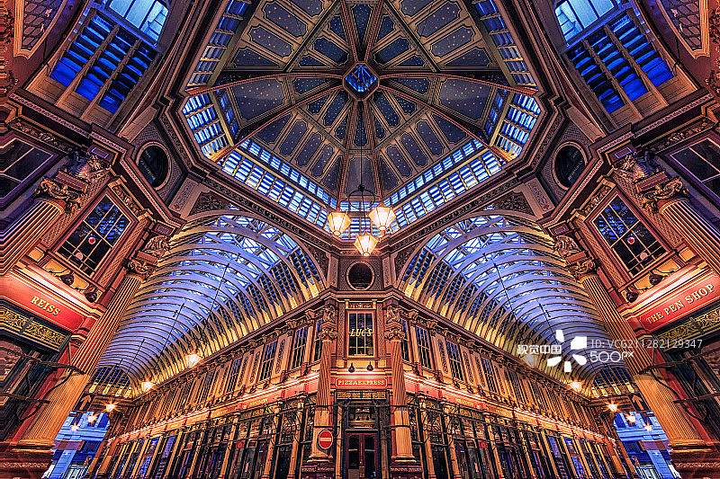 伦敦利德贺市场图片素材