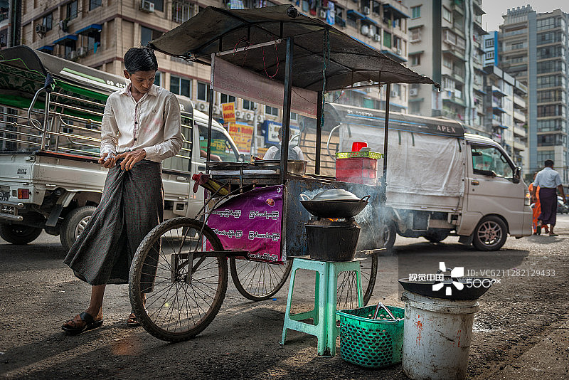 缅甸仰光街景图片素材
