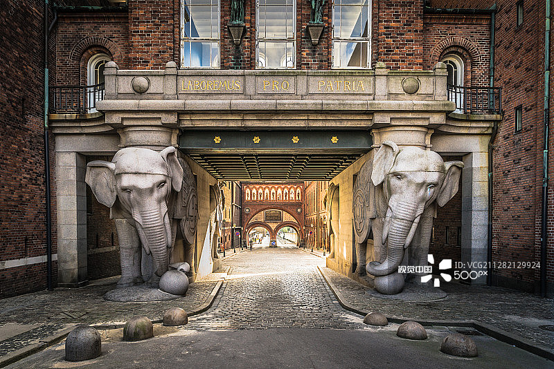 嘉士伯大象门图片素材
