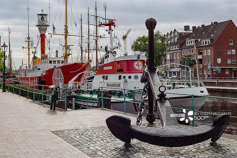 埃姆登的大型旧锚图片素材