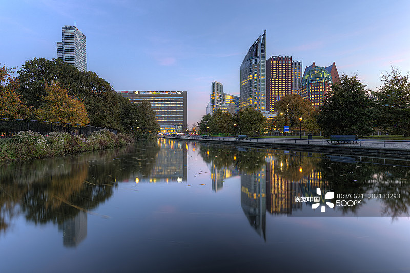 海牙夜景图片素材
