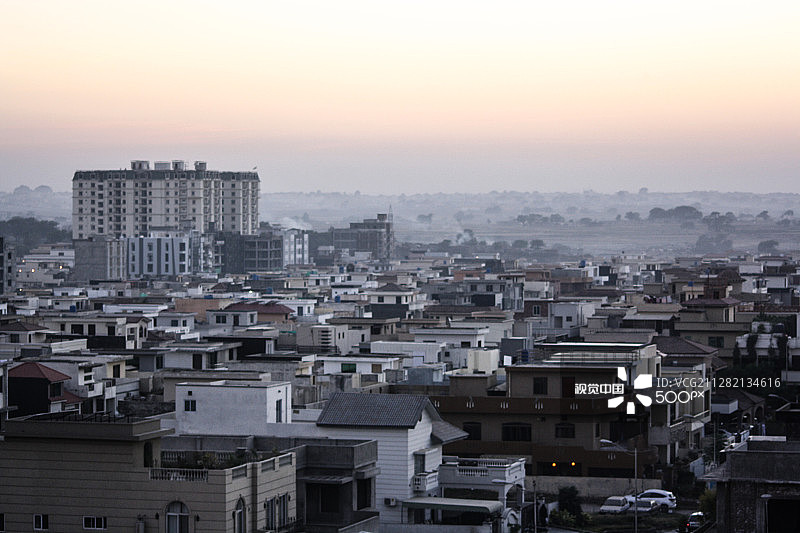 雾霾城市图片素材
