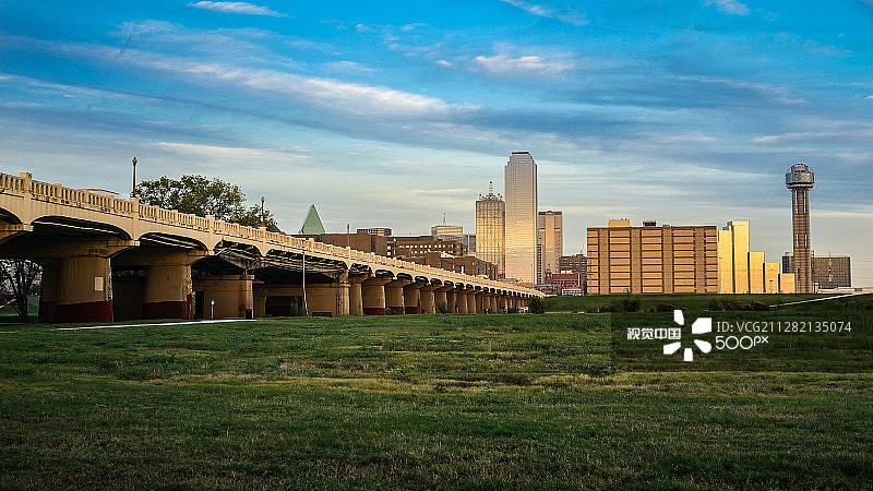 达拉斯天际线图片素材