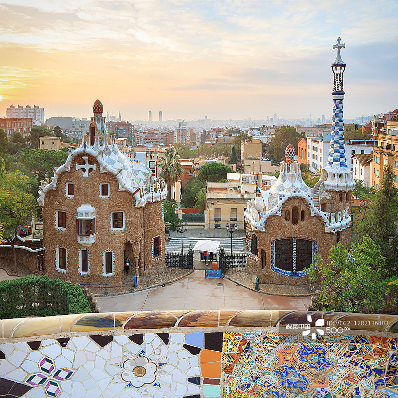 著名西班牙古埃尔公园图片素材
