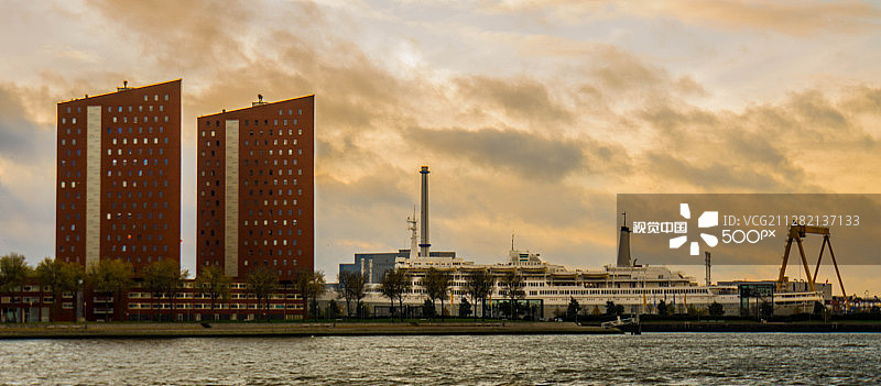 鹿特丹卡滕德雷赫特码头图片素材