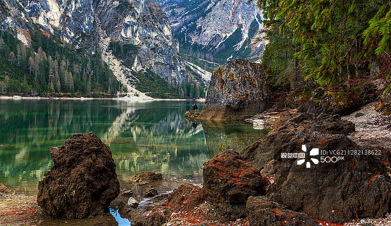 布莱埃斯湖的寂静图片素材