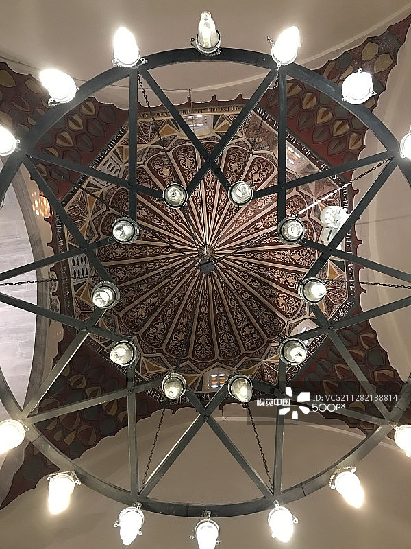 土耳其布尔萨的绿色清真寺图片素材
