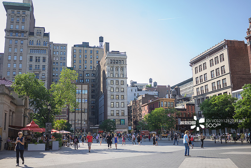 联合广场，空旷无人图片素材