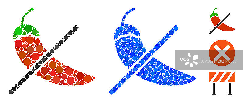 圆形构成的无香料图标图片素材