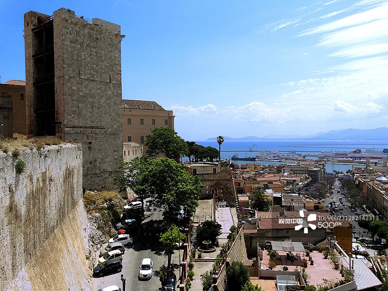 卡利亚里的大象塔图片素材