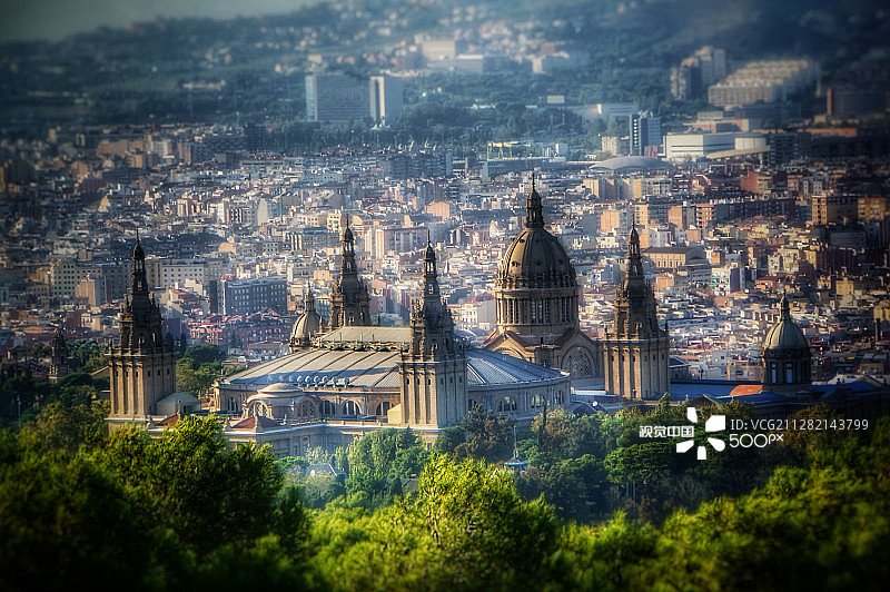 巴塞罗那城市景观图片素材