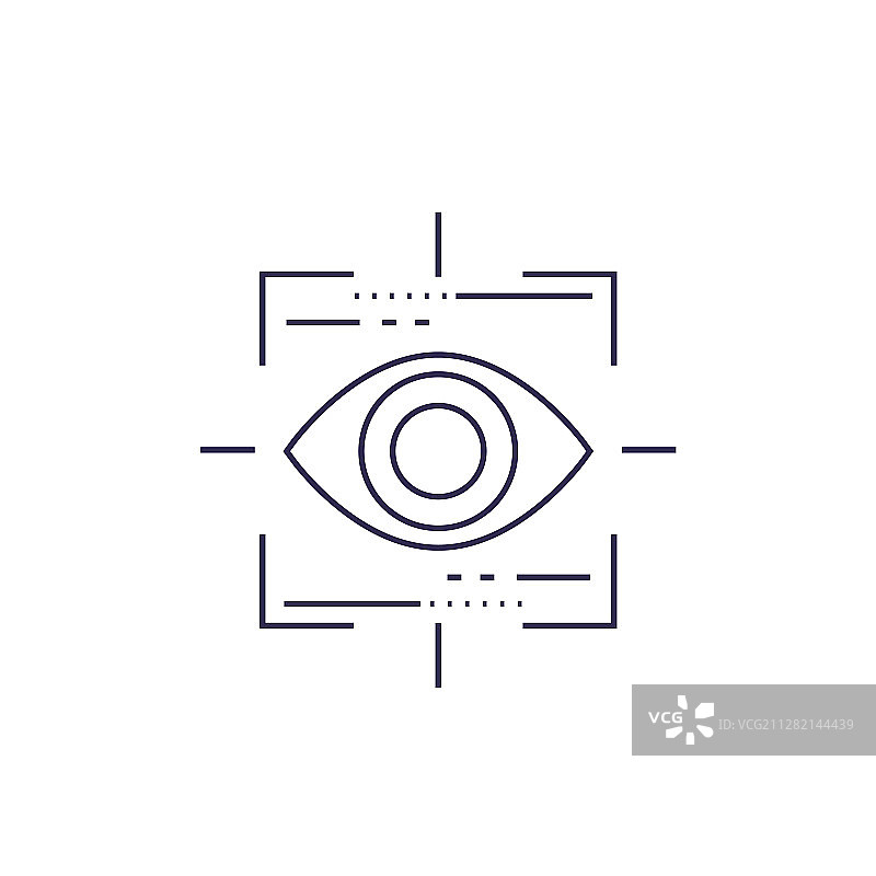 机器视觉线性图标图片素材