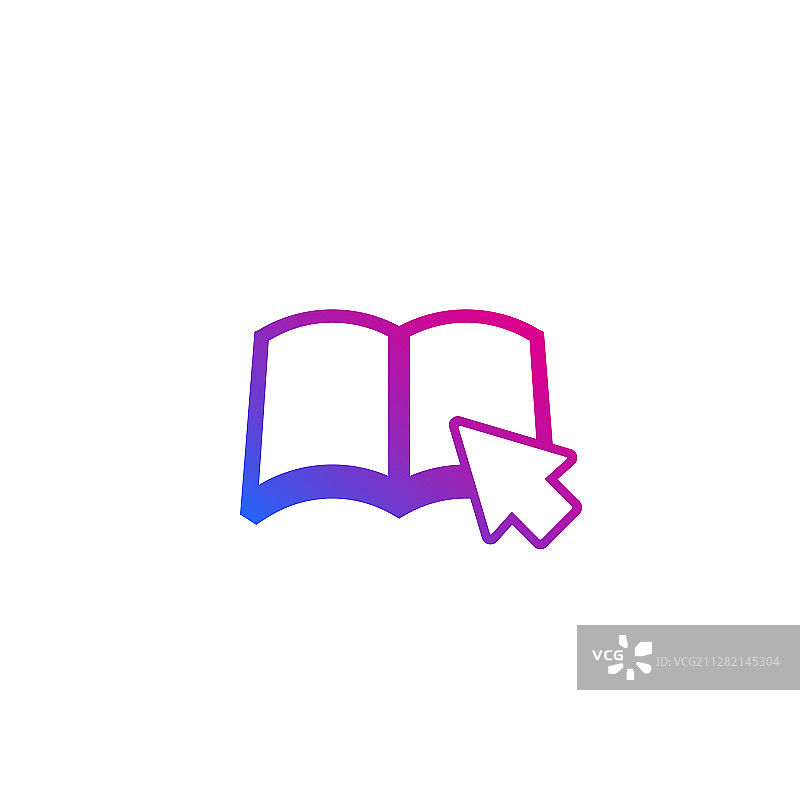 白色背景上的电子书图标图片素材