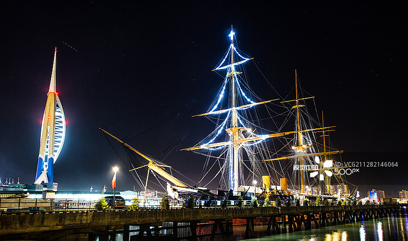 勇士号军舰图片素材