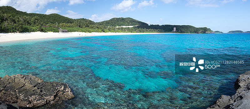 日本冲绳县座间味岛图片素材