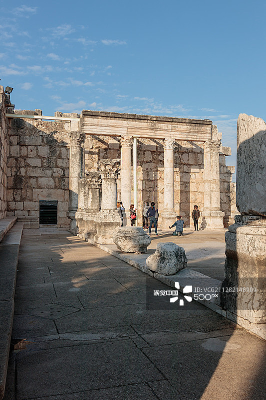 卡百农白色犹太教堂遗址图片素材