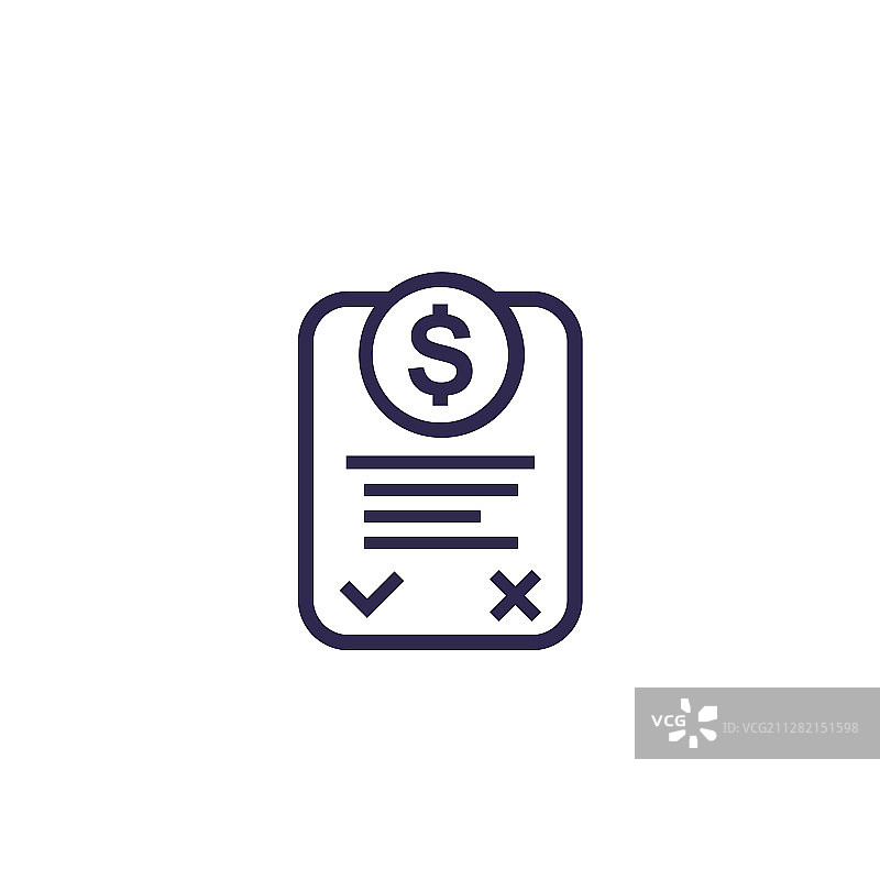 在线发票图标图片素材