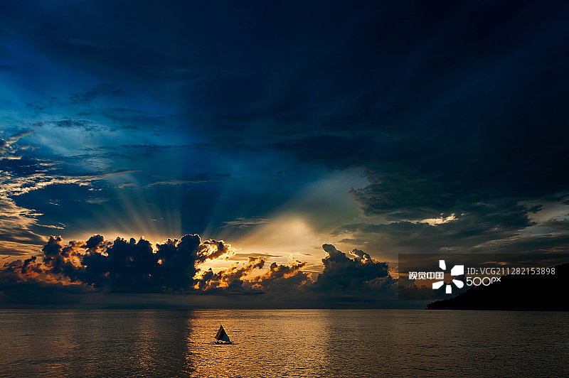 巴厘岛日出图片素材