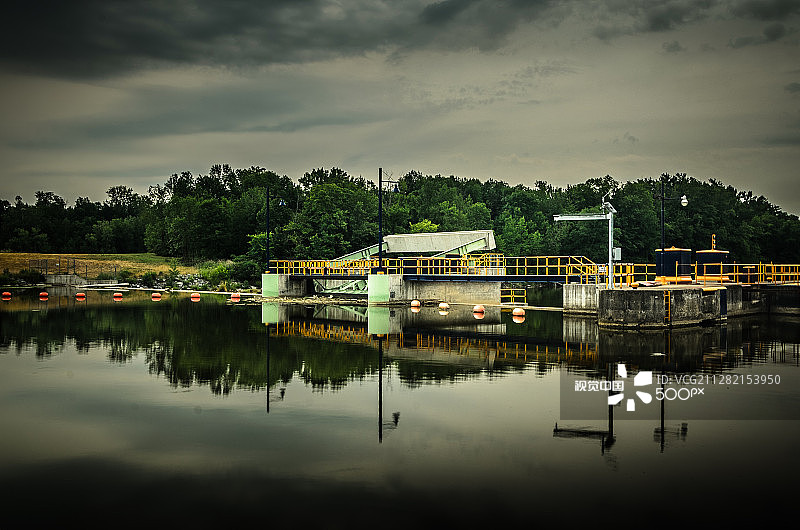 伊利运河26号水闸图片素材