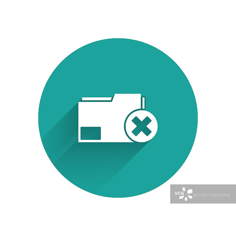 带长阴影的白色删除文件夹图标图片素材