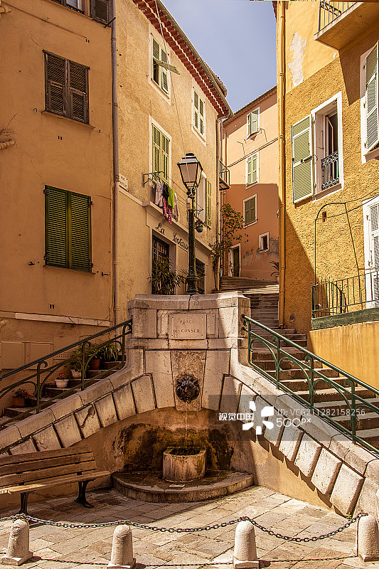 自由城喷泉图片素材