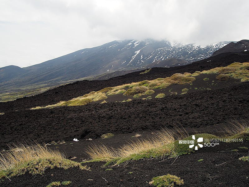 维苏威火山图片素材