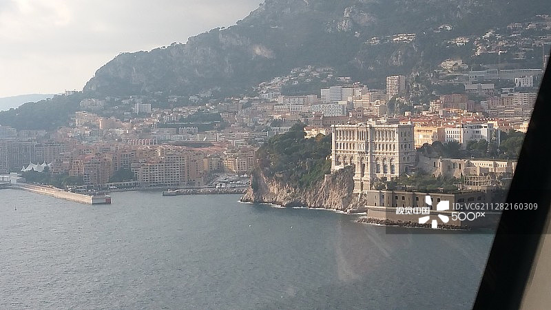 摩纳哥海洋博物馆的空中景观图片素材